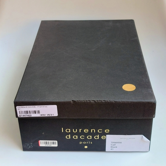 SOLD Laurence Dacade black leather Tamara ankle strap sandals, EU40, NWT, flaw - Picture 14 of 16